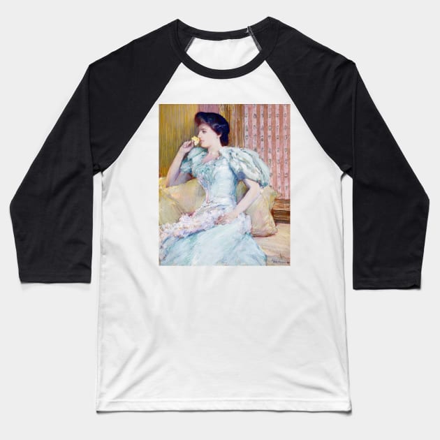 Lillie (Lillie Langtry) by Childe Hassam Baseball T-Shirt by Classic Art Stall